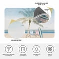 thumbnail image 3 of Summer Beach Chair Door Mat Indoor Outdoor, Coastal Palm Trees Canoeing Non Slip Welcome Mat with Rubber Backing, Absorbent Fabric Front Door Mats Entryway Rug for Home Patio Entrance 20"x31.5", 3 of 9