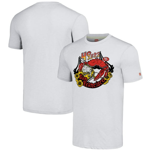 Unisex Homage Ash San Francisco 49ers NFL x Guy Fieri-s Flavortown Tri-Blend T-Shirt