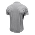 thumbnail image 7 of Xihbxyly Casual Tops for Men Big & Tall Button Crew Neck Short Sleeve Quick Dry T Shirt Tops Casual Stylish Solid Slim Fit Tops Casual Stylish Trendy for Traveling, 7 of 7