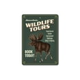 thumbnail image 2 of Wildlife Tours Novelty Sign, Metal Wall Decor - 10x14 inches, 2 of 4