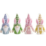 Angle View: Easter Faceless Dwarf Decoration Ornaments Rabbit Plush Doll Rudolph Doll