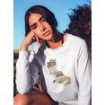 thumbnail image 2 of Illustrated State California Sweatshirt Women -Jacob Green Designs, Female Medium, 2 of 4
