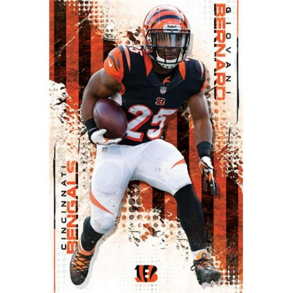 Posterazzi TIARP13656 Cincinnati Bengals - Giovani Bernard 2014 Affiche Imprimée - 22 x 34 Po.