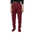 thumbnail image 2 of Letdown Women Footed Pants Winter Warm Footies Loungewear Bottom with Pockets Elastic Waist Thermal Pajamas Pant (,M), 2 of 8