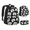 thumbnail image 2 of Naloa Cool Car Print Large Capacity Backpack Lunch Bag Pencil Case Combination 3 Piece Set for Student, 2 of 8