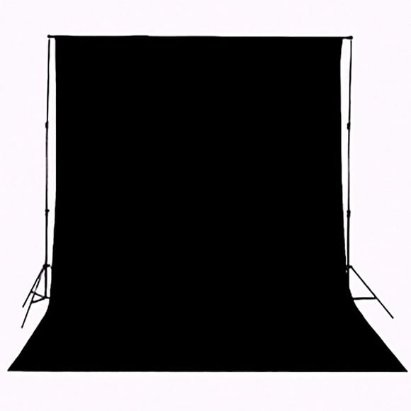 Telón de fondo HMTFoto, tela duradera negra de 1,5 x 2,1 m para fotografía