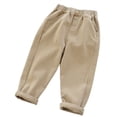 thumbnail image 7 of CONROSES Kids Boys Casual Pants Wide Leg Baggy Pant for Child Solid Elastic Waist Cozy Jogger Trousers with Pockets, 7 of 7