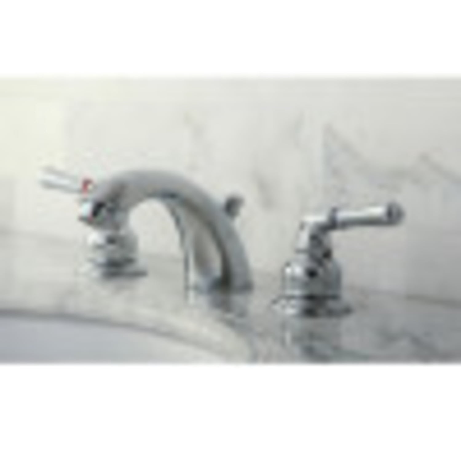 Kingston Brass Magellan Two Handle 4" to 8" Mini Widespread Lavatory Faucet with Retail Pop-up