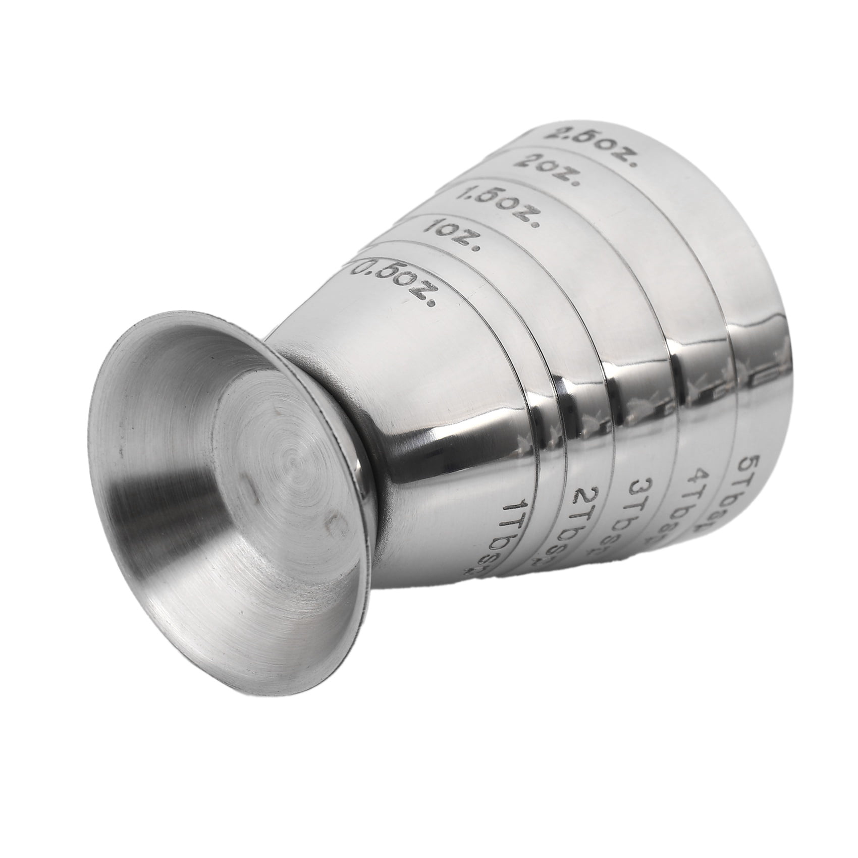 bar jigger bar measuring cup, jigger stainless steel matt filling capacity  20 ml, 40 ml calibration marks 20 ml