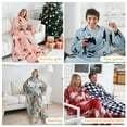 thumbnail image 5 of Catalonia Wearable TV Blanket with Sleeves Arms & Feet pockets for Adult Micro Plush Fleece Large Wrap Throw Robe 73" x 53", 5 of 6