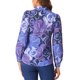 thumbnail image 3 of CAMISA DE MUJER CON ESTAMPADO FLORAL INSPIRE CHIC, CON BOTONES Y MANGAS LARGAS, BLUSA DE MODA CASUAL, TAMAÑO XS, COLOR PÚRPURA, 3 of 6