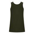 thumbnail image 5 of Timegard Tank Tops for Women Plus Size Scoop Neck Button Sleeveless Tee Solid Color Comfy Casual Loose Tops, 5 of 5