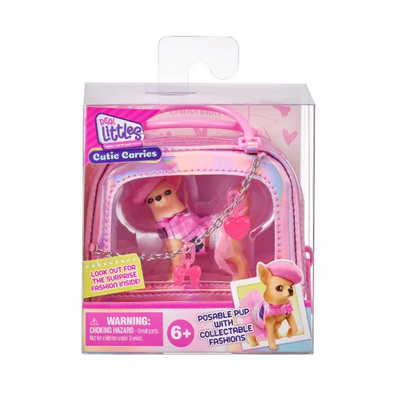 Real Littles, Collectible Micro Puppy Carrier (Chihuahua) - with 1 Micro Puppy and 5 Micro Working Surprises Inside! - Chihuahua