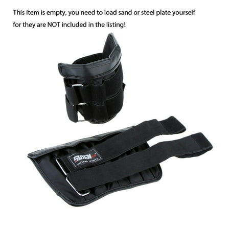 - 2pcs Max Loading 6kg Adjustable Weighted Leg Wrist Band Exercise Boxing Training Weight Loading Ankle Wrap