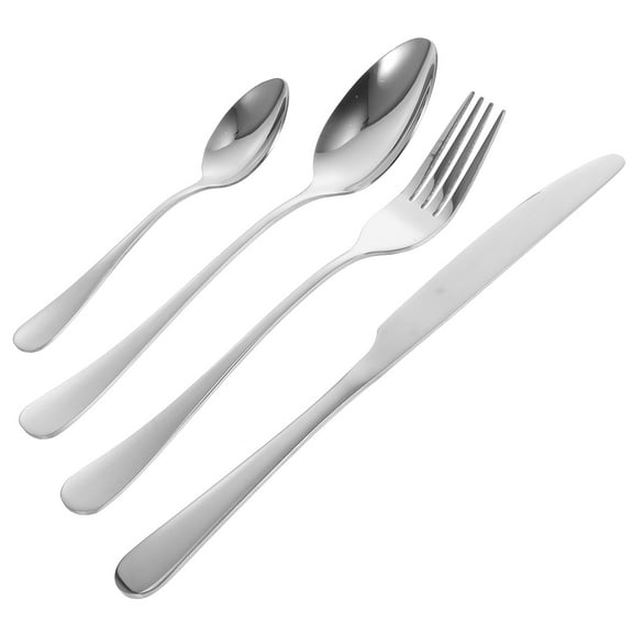SWETRACE 1 Set 16 Pieces Portable Cutlery Set Stainless Steel Tableware For Dinner And Birthday Party