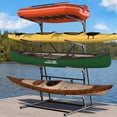 thumbnail image 1 of 4 Tier Freestanding Kayak Rack - Adjustable Heavy Duty Storage Stand for Kayaks Canoes Paddle Boards Surfboards and Skis, 1 of 8