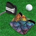 thumbnail image 5 of Haosy Dragon Scales and Water Droplets Golf Mallet Putter Cover Strong Magnetic Leather Golf Club Headcover Closure, 5 of 7