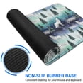 thumbnail image 6 of 31.5x11.8 Inch Gaming Mouse Pad, Non-Slip Stitched Rubber Desk Mat for Desktop & Laptop,Wolf Winter Forest Blue Pattern, 6 of 6