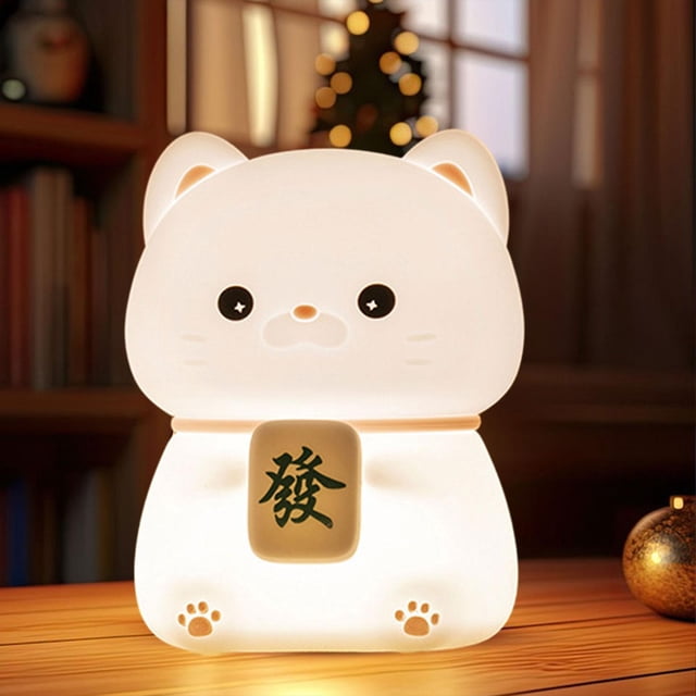 Al lado de la lámpara llevó la luz de la noche de los gatos para los regalos del día de San Valentín de la luz de la noche del gato de los niños para estilo A