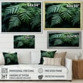 thumbnail image 4 of Designart "A Close Up Photo of Ferns III" Floral Floater Framed Wall Art Print, 4 of 7