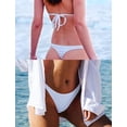 thumbnail image 3 of XmhyTop Pack de 3 tangas mujer algodón, sin costuras, transpirables y diseño atractivo,Talla M Blanco, 3 of 4