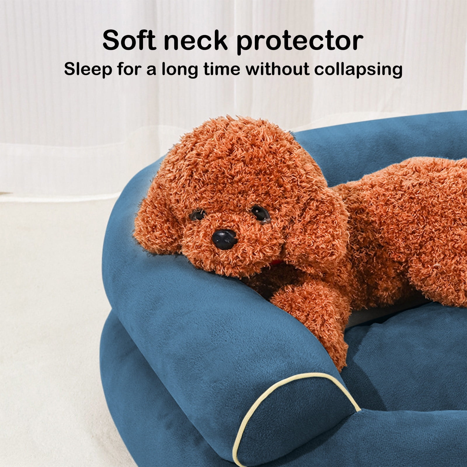 Orthopedic Sofa Dog Bed, Washable Rectangular Pet Bed for Small Dogs, Cats, and Kittens, Non-Slip Bottom, Soft Cozy Sleeping and Resting Sofa