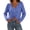 Blue, variant on Ke1Clo Summer Tops for Women Boho Knitted Hollow Out V Neck Long Sleeve Tie Front Shirt Casual Loose Crop Beach Cover Up Blue Free Size