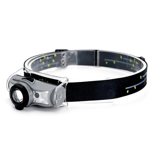 Wosthever Linterna frontal portátil ajustable 250lm carga USB 5500K 1500mAh linterna LED senderismo pesca nocturna linternas herramienta de Ropa Deportiva, Zapatos Gris