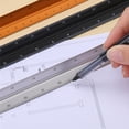 thumbnail image 2 of Architectural Scale Ruler Aluminum Architect Scale Ruler Triangular Scale Ruler Metal Scale Ruler for Accurate Drawing, 2 of 9