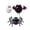 A(3PCS), variant on Decorr Halloween Paper Lanterns Hanging Decorations, 3D Honeycomb Spider Bat Gohst Paper Lantern, Foldable Lantern Party Decor for Indoor Outdoor Home Tree Halloween Display (Bat, 1PC)
