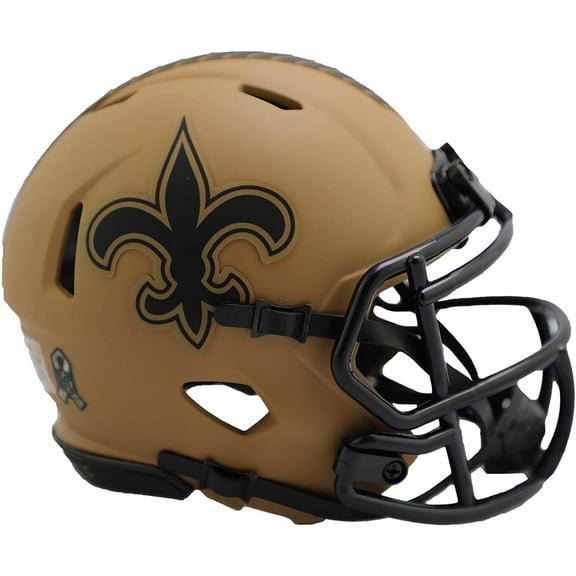 New Orleans Saints Riddell 2023 Salute to Service Speed Mini Helmet
