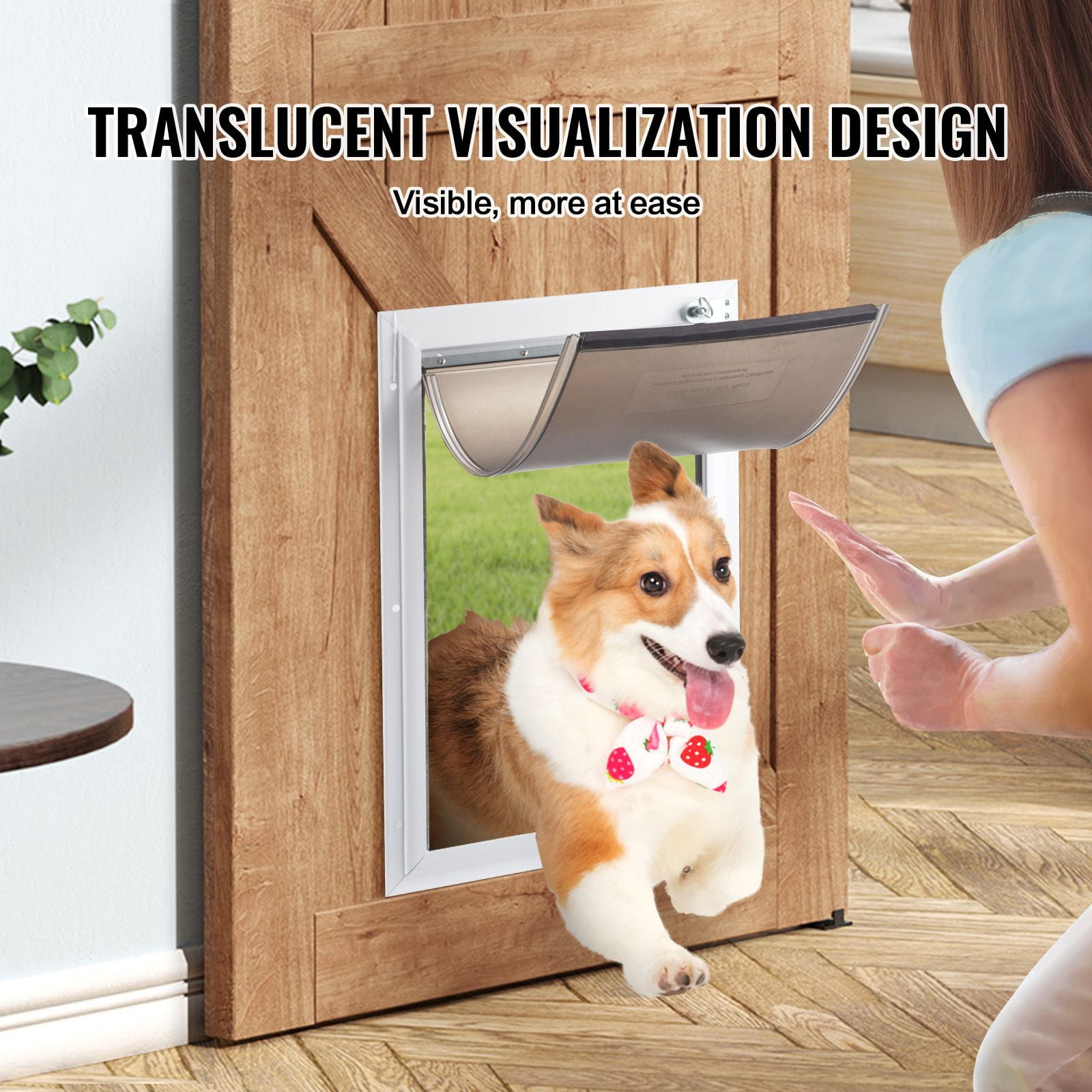 Pet Door Replacement Flap Thickened Soft PVC, Scratch-Resistant Enhanced Magnetic Seal, Weatherproof Dog Door Flap for Pet Security Door