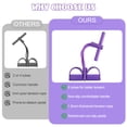 thumbnail image 3 of Dowellia Pedal Resistance Bands with Handles, Upgrade 6-Tubes Fitness Stretching Bands for Exercise Abdomen, Waist, Arm, Leg, Multifunction Workout Equipment for Home Gym Equipment, Purple, 3 of 6