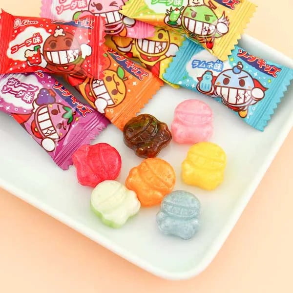 Lion Soda Kids Japanese Fizzy Tablet Candy, Assorted Soda Flavors