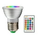 thumbnail image 1 of Bombilla LED RGB E27 de 5 W con control remoto y 16 colores cambiantes. Blanco, 1 of 9