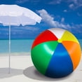 thumbnail image 4 of Pelota de playa inflable gigante Glimin, 180 cm, color arcoíris, 4 of 4
