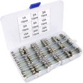 thumbnail image 1 of Brillar Kit surtido de fusibles de vidrio de 126 piezas, fusible de cartucho de vidrio de 6 x 30 mm, fusibles de automóvil de acción rápida, fusibles de vidrio de acción rápida (AMP 1A 2A 3A, 1 of 5