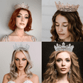 thumbnail image 5 of Queen Crown for Women - Crystal Tiara Crown Headband for Birthday Wedding Halloween Pageant Hair Accessories, 5 of 5