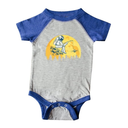 

Inktastic Astronaut Fishing on Moon Gift Baby Boy or Baby Girl Bodysuit