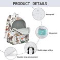 thumbnail image 4 of Cute Dinosaur Pattern Backpack for School,Cute School Bag,Schoolbag with Adjustable Shoulder Straps & Padded Back,13.4"x11"x4.7", 4 of 6
