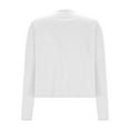 thumbnail image 5 of HXWCHs Stylish Metallic Open Front Casual Jacket Long Sleeve Cardigan Lightweight Outerwear Loose Fit Fall Fashion for Women S White, 5 of 5