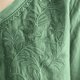thumbnail image 5 of Camisas de Cuello en V de Manga Corta para las Mujeres Lino Blusas Bordadas Ajuste Suelto Verano Casual Tops de Cuello Redondo, 5 of 5