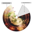 thumbnail image 2 of Picia Yin Yang 1 Print Christmas Tree Skirt , Christmas Tree Skirt Ornaments for Merry Christmas Holiday Party Decorations Indoor Outdoor-30", 2 of 7