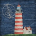 thumbnail image 2 of Brent, Paul 15x15 Gold Ornate Wood Framed with Double Matting Museum Art Print Titled - Boothbay Lighthouse I, 2 of 4