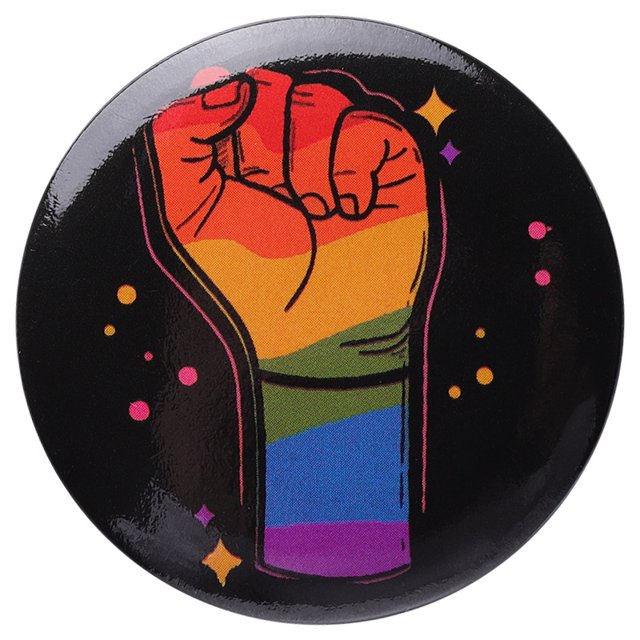 44mm Arco Iris Tinplate Broche Bandera Amor Suave Botón Pines LGBT Texto Pin Mochila Broches Solapa Insignias Joyería Regalo