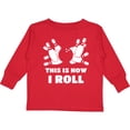 thumbnail image 3 of Inktastic How I Roll Bowling Boys or Girls Long Sleeve Toddler T-Shirt, 3 of 5