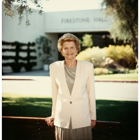 Former First Lady Betty Ford Posing In Front Of The Betty Ford Center For Treatment Of Dependency On Drugs And Alcohol She Was Candid About Her Own Successful Battle Against Addiction 1990 Image