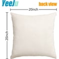 thumbnail image 5 of YeeJu Fall Throw Pillow Covers 20x20 Set of 4 Thanksgiving Pumpkin Pillow Covers Orange Black Autumn Pillow Case Halloween Cushion Covers Outdoor Sofa Couch Home Decorations 20 Inch, 5 of 6