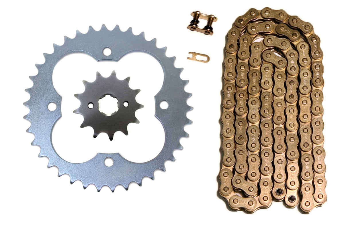 Natural 520x86 Drive Chain /& Front /& Rear Sprockets 13//38 Honda TRX300EX TRX300X