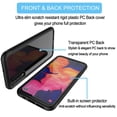 thumbnail image 3 of Samsung Galaxy A50 Case, Takfox Galaxy A50 Cover with [Tempered Glass Screen Protector] Shockproof Plastic TPU Slim Crystal Clear Hard Case Transparent Full Body Sturdy Bumper Phone Case - Black, 3 of 7